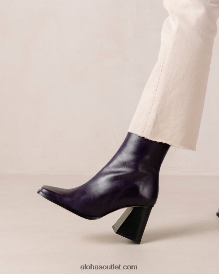 mulheres south bicolor - bota de couro roxo e lilás Alohas 4P88ZX150 lilás bicolor