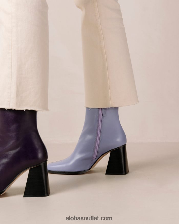 mulheres south bicolor - bota de couro roxo e lilás Alohas 4P88ZX150 lilás bicolor