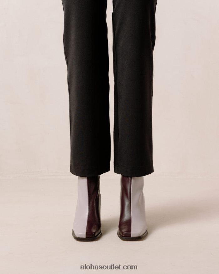 mulheres south bicolor - botas de couro bordô e lilás Alohas 4P88ZX195 vinho malva bordô