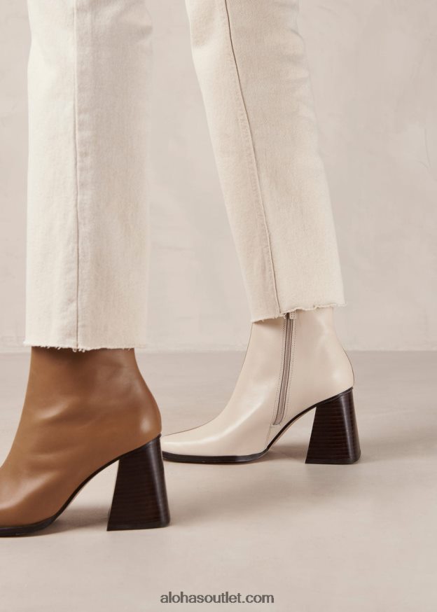 mulheres south bicolor - botas de couro marrom e bege Alohas 4P88ZX148 bege camelo bicolor