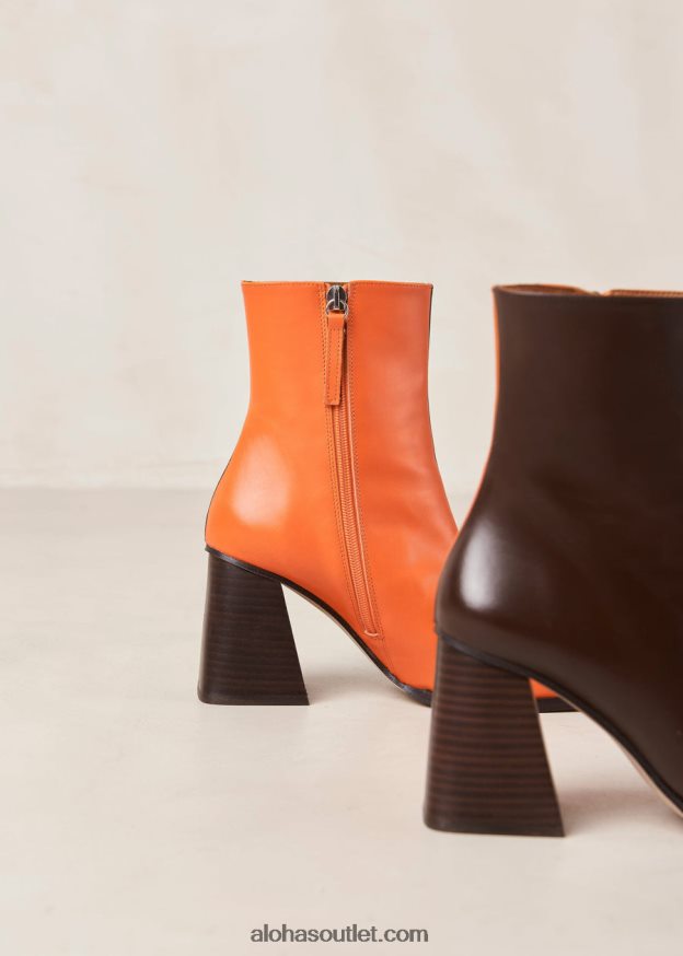 mulheres south bicolor - botas de couro marrom e laranja Alohas 4P88ZX205 pomelo marrom