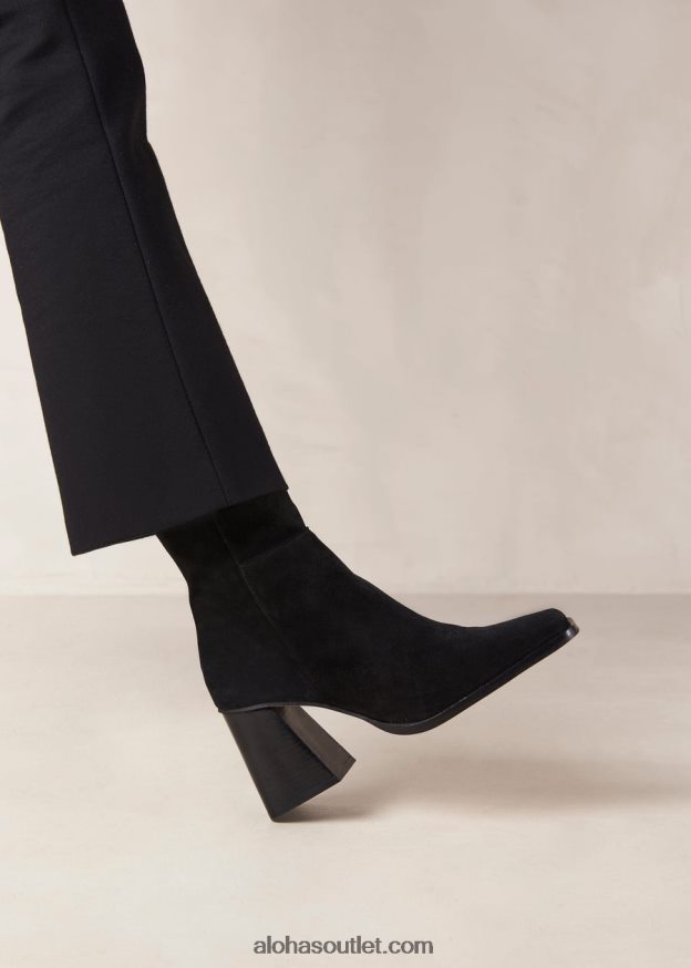 mulheres sul - botas de camurça preta Alohas 4P88ZX149 preto