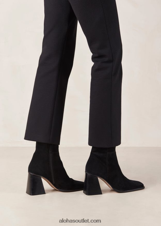 mulheres sul - botas de camurça preta Alohas 4P88ZX149 preto