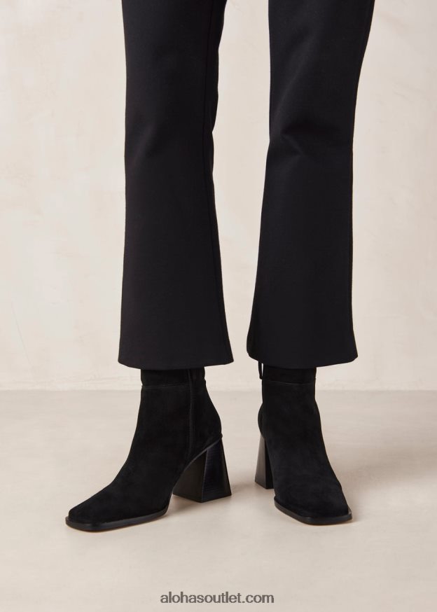 mulheres sul - botas de camurça preta Alohas 4P88ZX149 preto
