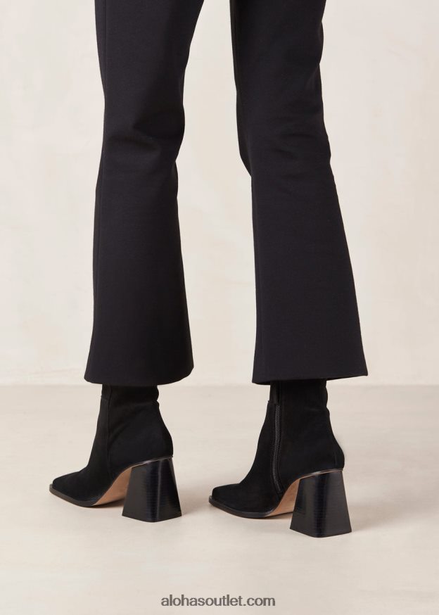 mulheres sul - botas de camurça preta Alohas 4P88ZX149 preto