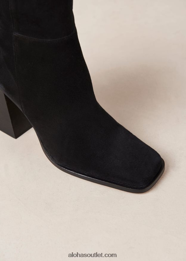 mulheres sul - botas de camurça preta Alohas 4P88ZX149 preto