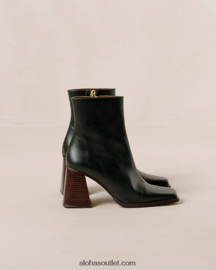 mulheres sul - botas de couro verde escuro Alohas 4P88ZX198 Jade verde