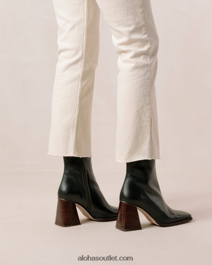 mulheres sul - botas de couro verde escuro Alohas 4P88ZX198 Jade verde