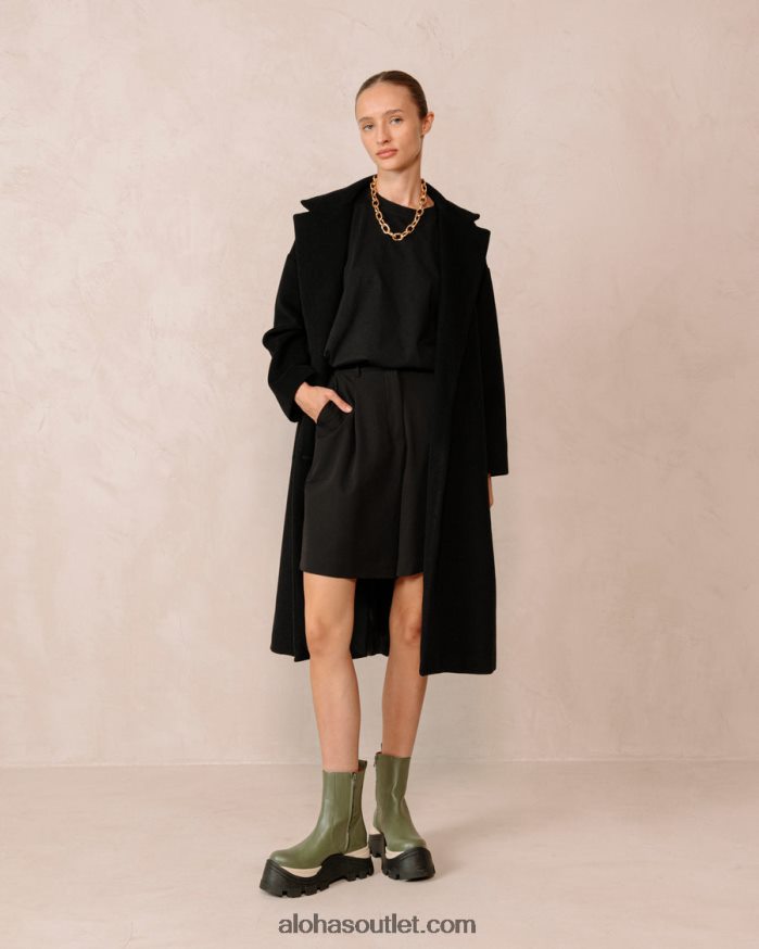 mulheres xadrez safira - botas de couro verde Alohas 4P88ZX330 azeitona empoeirada xadrez