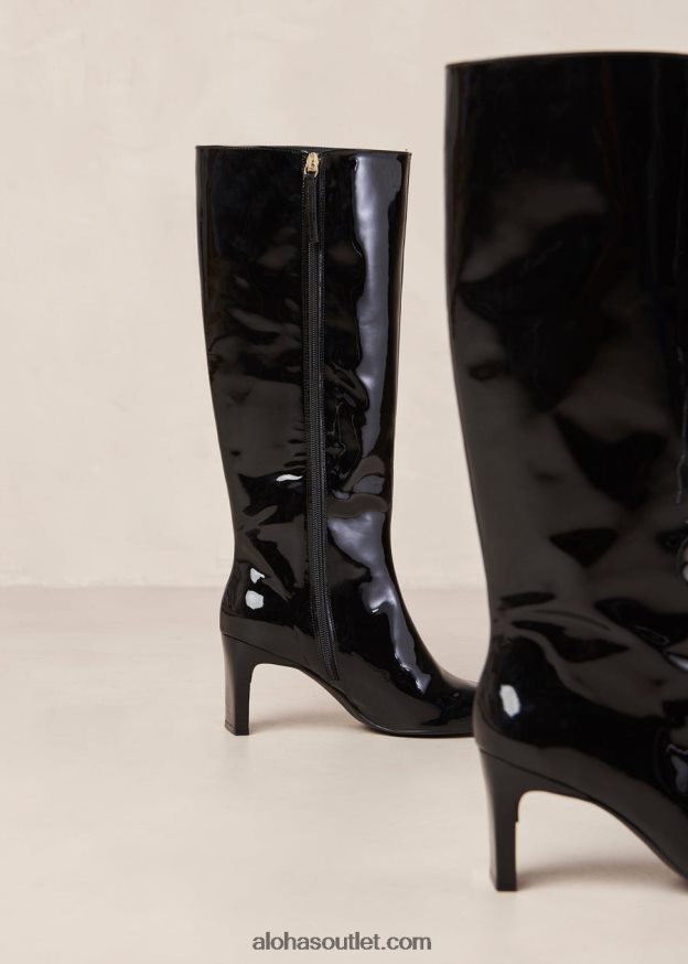 mulheres isobel onix - bota preta de verniz Alohas 4P88ZX273 ônix preto