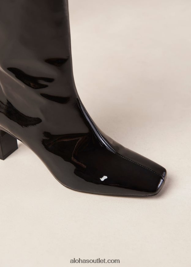 mulheres isobel onix - bota preta de verniz Alohas 4P88ZX273 ônix preto