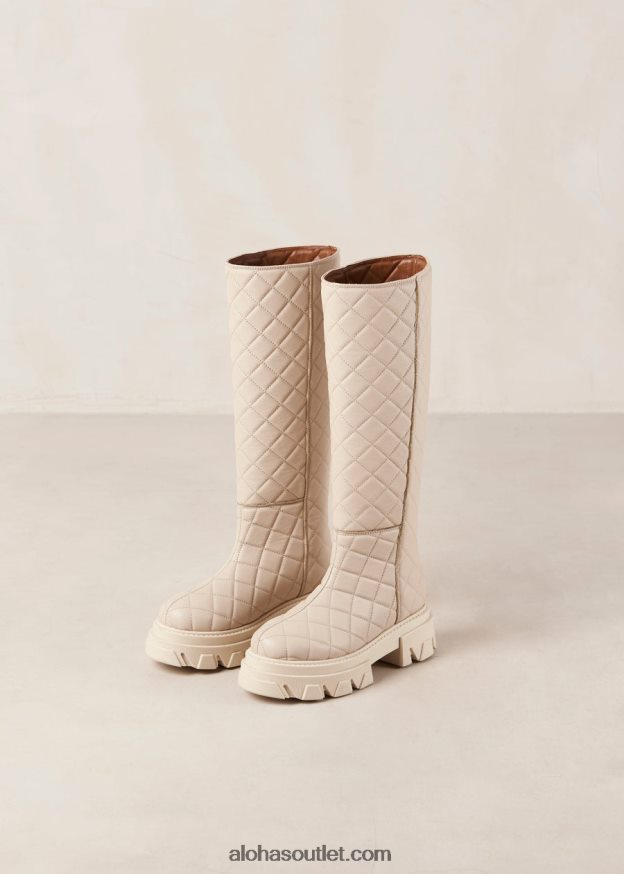 mulheres katiuska goal digger - bota branca de couro Alohas 4P88ZX98 goleiro marfim/marfim acolchoado