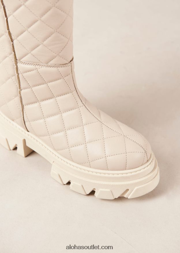 mulheres katiuska goal digger - bota branca de couro Alohas 4P88ZX98 goleiro marfim/marfim acolchoado
