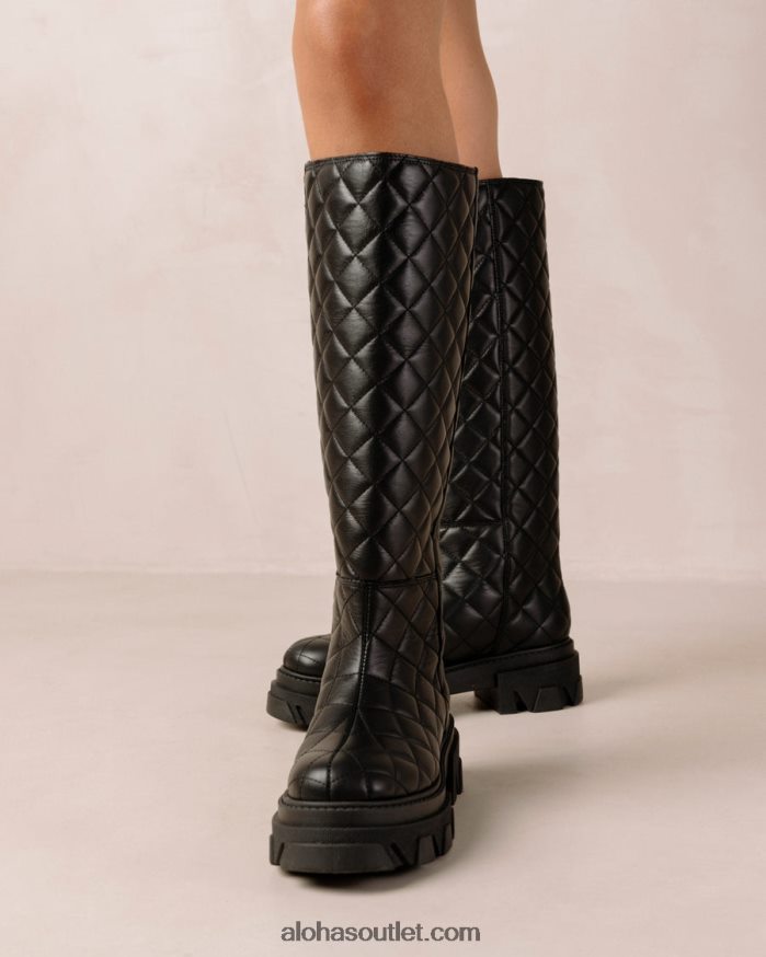 mulheres katiuska goal digger - bota preta de couro Alohas 4P88ZX100 escavador de gol preto