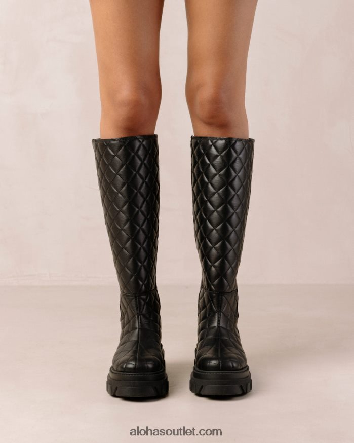 mulheres katiuska goal digger - bota preta de couro Alohas 4P88ZX100 escavador de gol preto