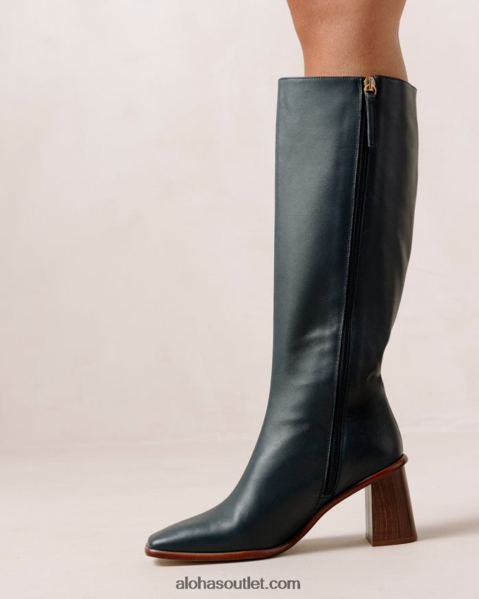 mulheres leste - botas de couro azul Alohas 4P88ZX45 azul lazúli