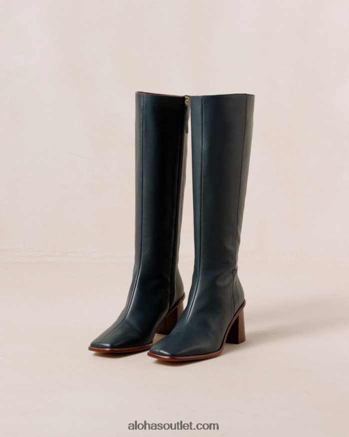 mulheres leste - botas de couro azul Alohas 4P88ZX45 azul lazúli