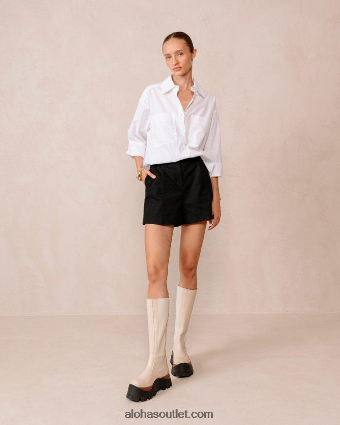 mulheres roxie nutty - bota branca de couro Alohas 4P88ZX552 creme de nozes