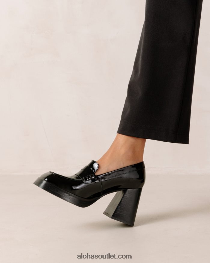 mulheres take off - mocassins de couro preto Alohas 4P88ZX396 preto