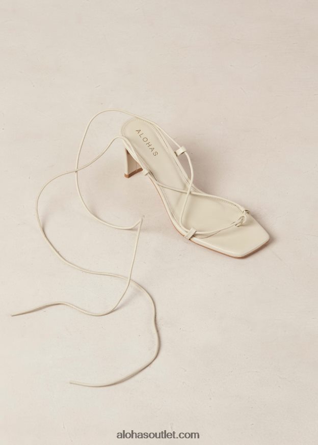 mulheres bellini - sandália de couro off-white Alohas 4P88ZX294 marfim