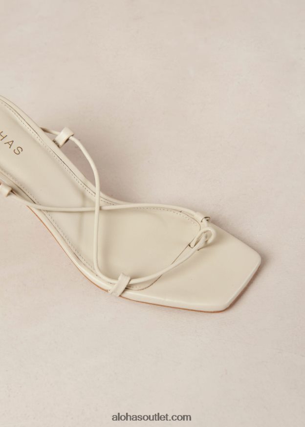 mulheres bellini - sandália de couro off-white Alohas 4P88ZX294 marfim