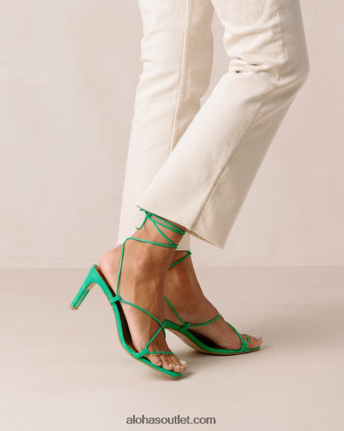 mulheres bellini - sandália de couro verde Alohas 4P88ZX301 verde neon