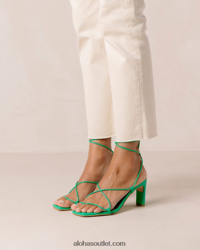 mulheres bellini - sandália de couro verde Alohas 4P88ZX301 verde neon