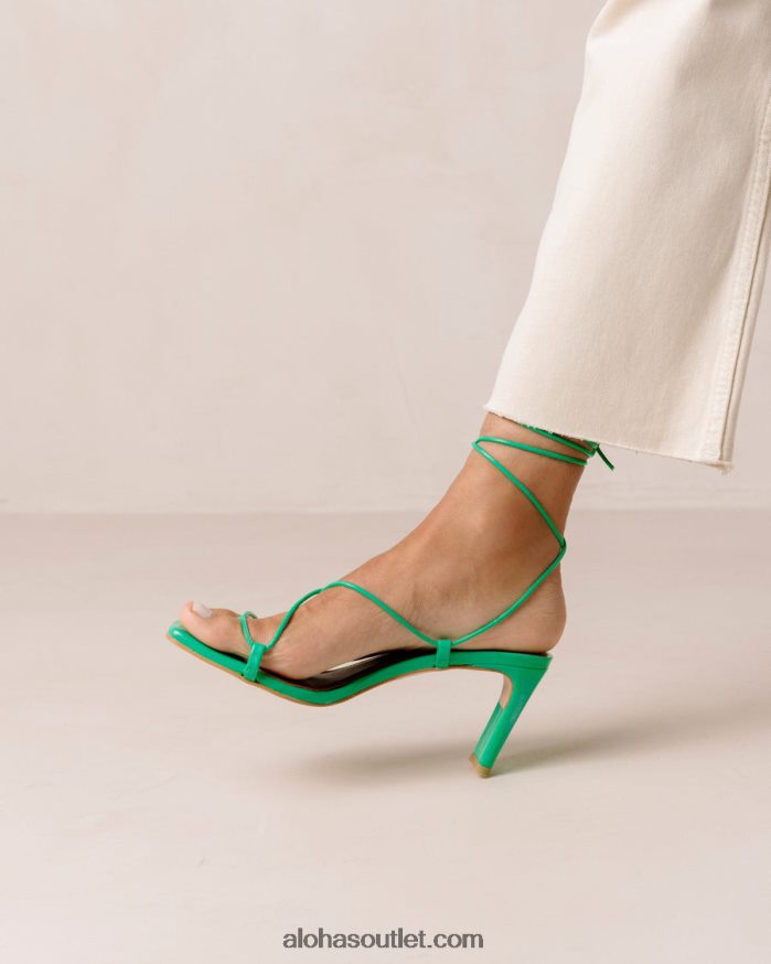 mulheres bellini - sandália de couro verde Alohas 4P88ZX301 verde neon