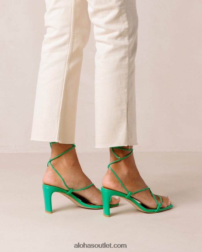 mulheres bellini - sandália de couro verde Alohas 4P88ZX301 verde neon