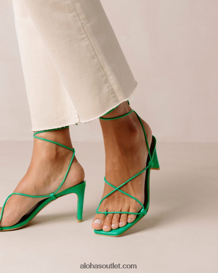 mulheres bellini - sandália de couro verde Alohas 4P88ZX301 verde neon