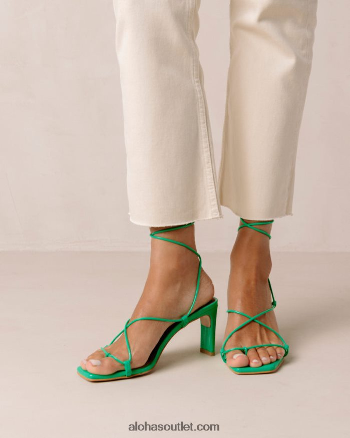 mulheres bellini - sandália de couro verde Alohas 4P88ZX301 verde neon