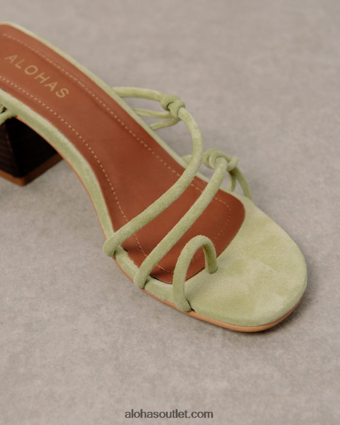 mulheres goldie - sandália de couro verde Alohas 4P88ZX244 hortelã