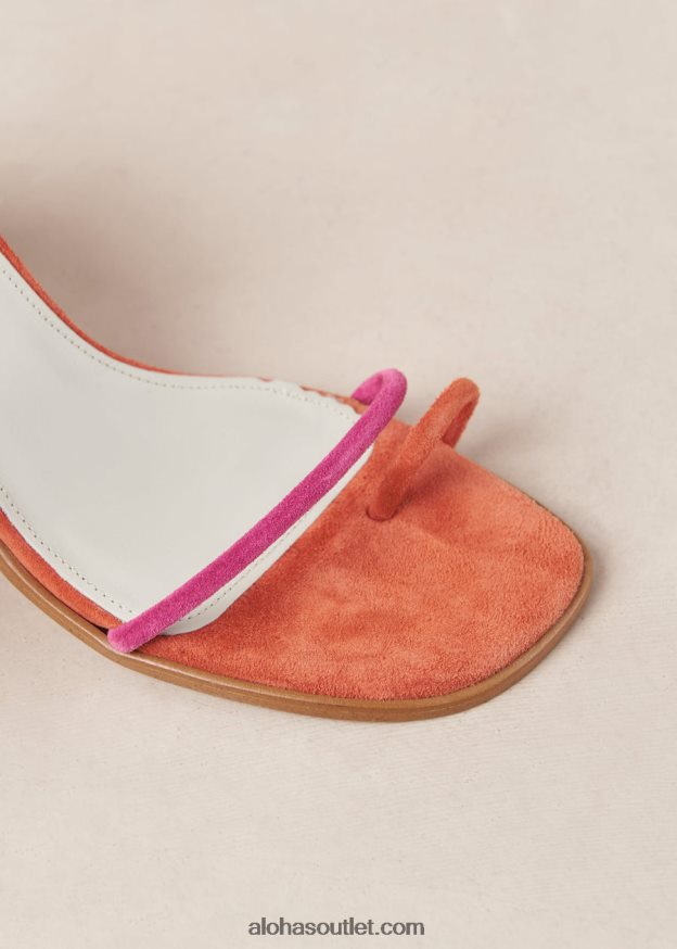 mulheres grace - sandálias de camurça rosa e laranja Alohas 4P88ZX18 laranja magenta
