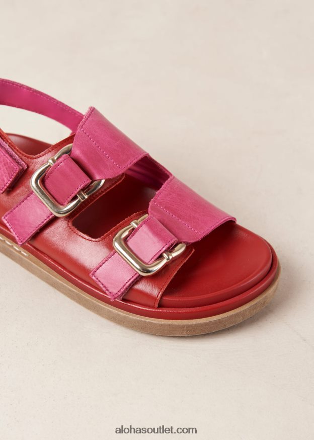 mulheres harper - sandália vermelha e rosa de couro Alohas 4P88ZX10 batom vermelho magenta