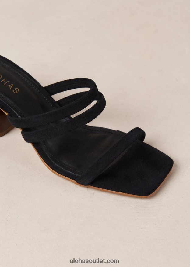 mulheres indiana - sandália preta de camurça Alohas 4P88ZX186 preto