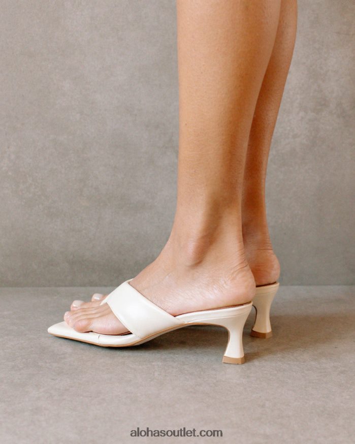 mulheres jolla - sandália branca de couro vegano Alohas 4P88ZX500 branco quente
