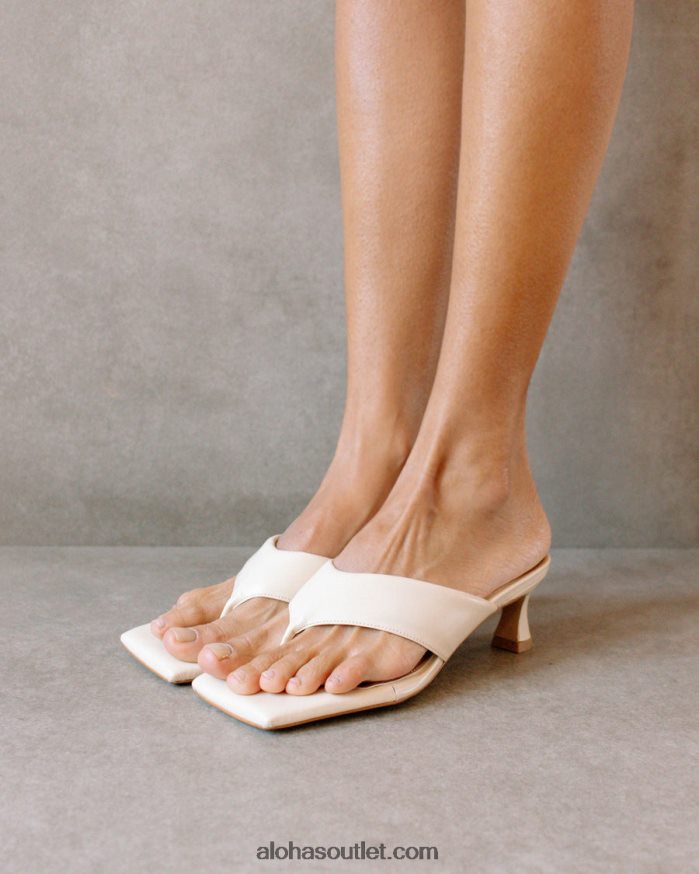 mulheres jolla - sandália branca de couro vegano Alohas 4P88ZX500 branco quente
