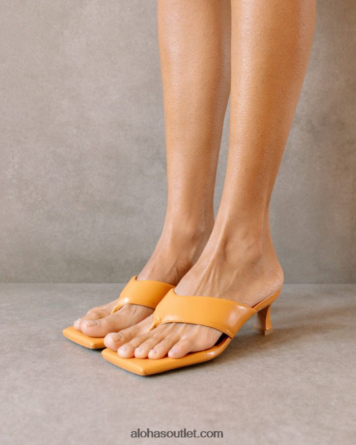 mulheres jolla - sandália laranja de couro vegano Alohas 4P88ZX499 laranja picante