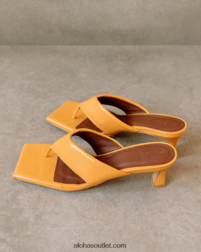 mulheres jolla - sandália laranja de couro vegano Alohas 4P88ZX499 laranja picante