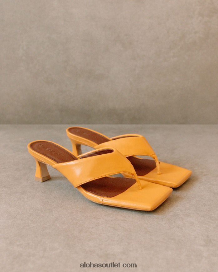 mulheres jolla - sandália laranja de couro vegano Alohas 4P88ZX499 laranja picante
