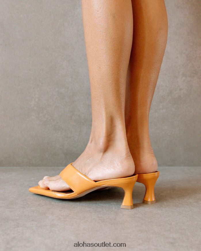 mulheres jolla - sandália laranja de couro vegano Alohas 4P88ZX499 laranja picante