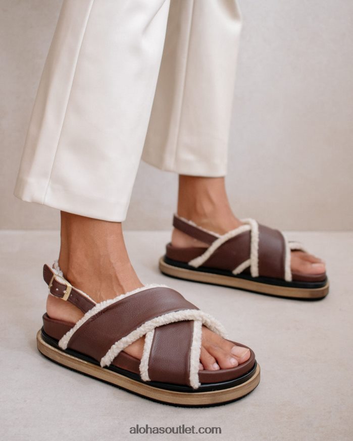 mulheres marshmallow marrom Alohas 4P88ZX114 marrom