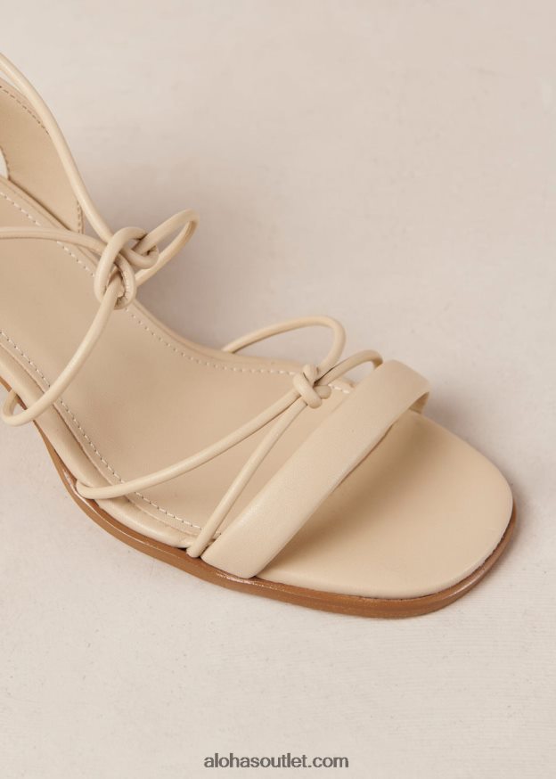 mulheres sophie - sandália bege de couro vegano Alohas 4P88ZX180 areia