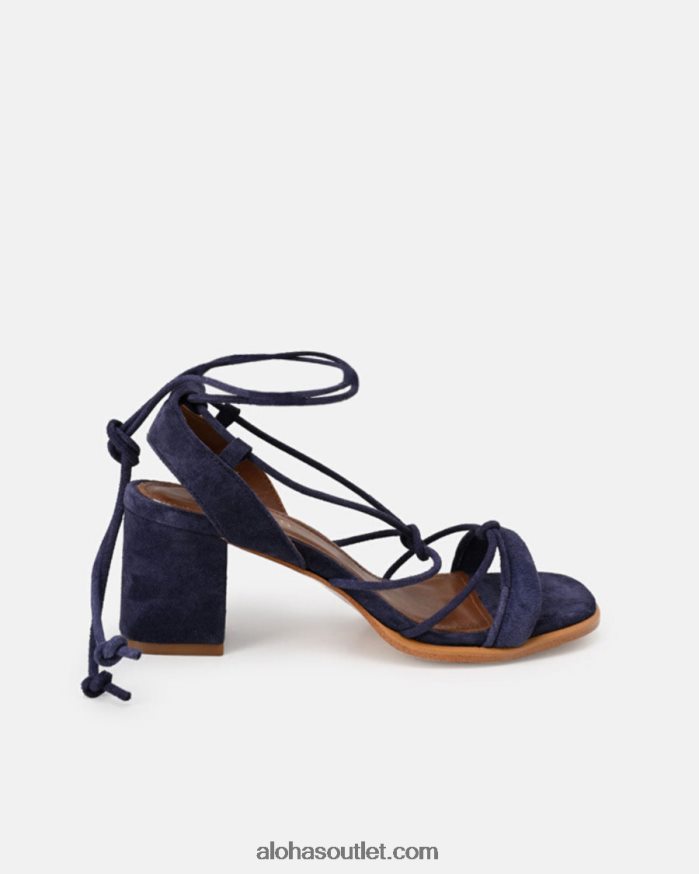 mulheres sophie - sandália de camurça azul marinho Alohas 4P88ZX178 marinha