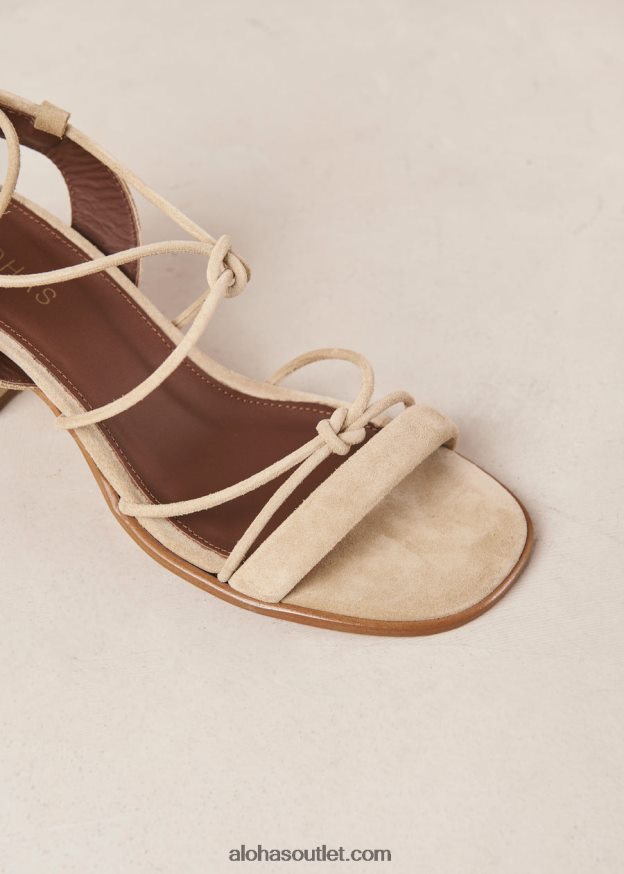mulheres sophie - sandália de camurça bege Alohas 4P88ZX172 areia