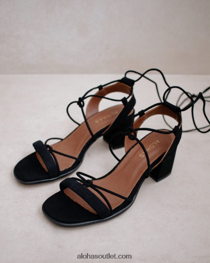 mulheres sophie - sandália de camurça preta Alohas 4P88ZX174 preto