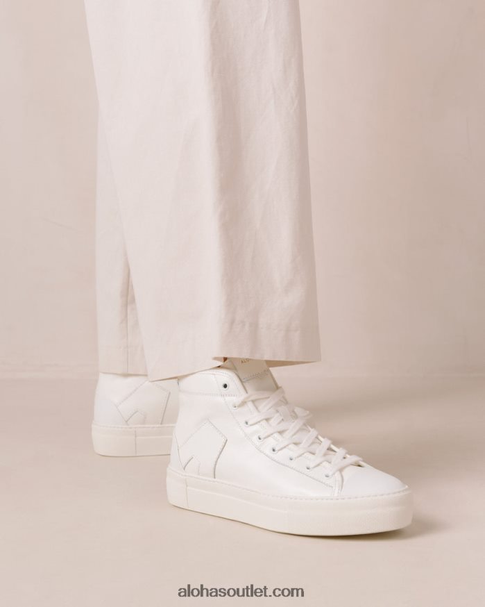 mulheres tb.35 - tênis de couro branco Alohas 4P88ZX262 creme
