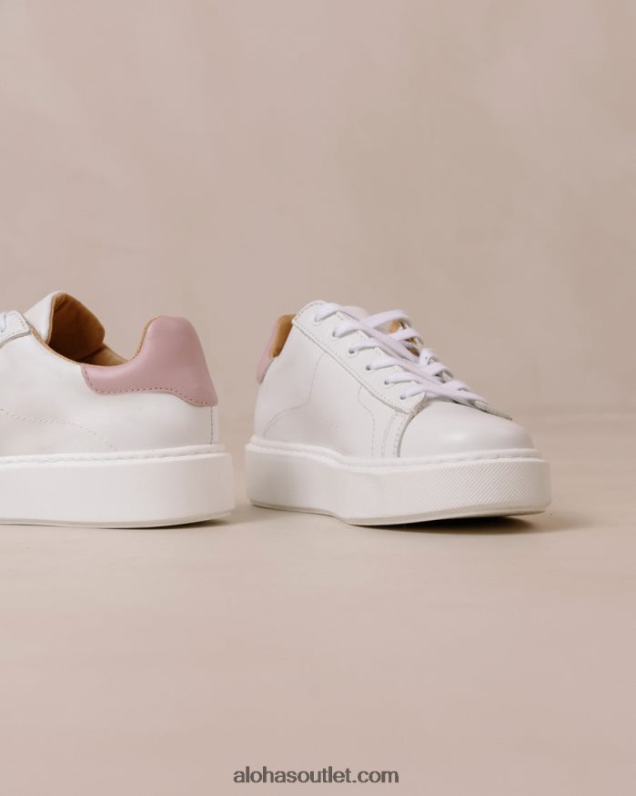 mulheres tb.65 - tênis de couro branco e roxo Alohas 4P88ZX93 lilás branco brilhante