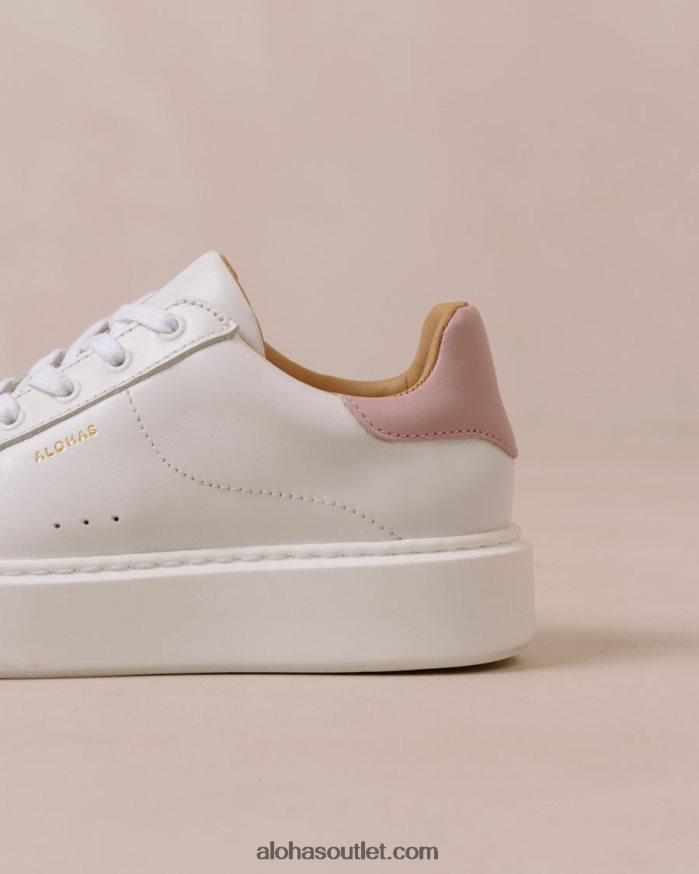 mulheres tb.65 - tênis de couro branco e roxo Alohas 4P88ZX93 lilás branco brilhante