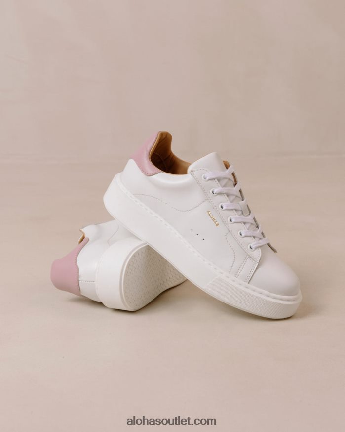 mulheres tb.65 - tênis de couro branco e roxo Alohas 4P88ZX93 lilás branco brilhante